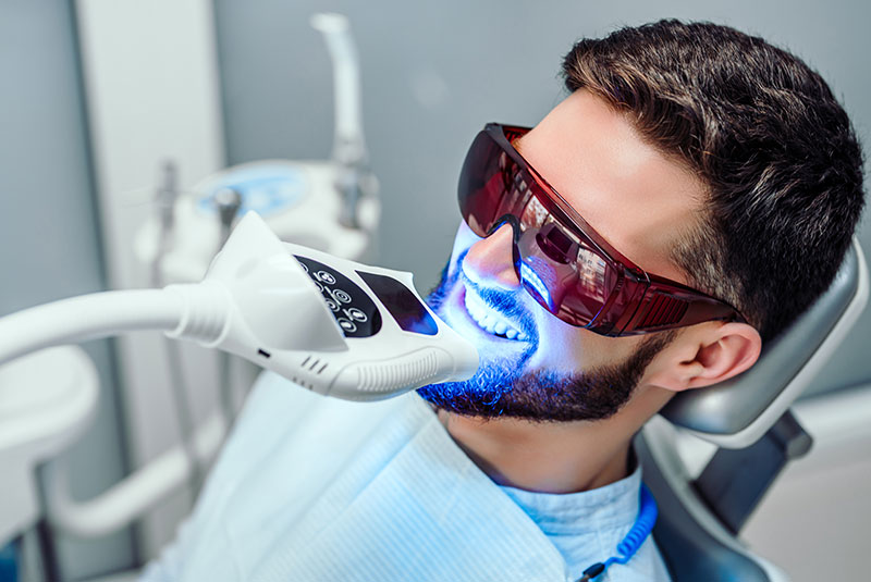 teeth whitening patient
